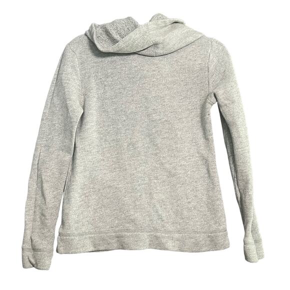 J. Crew Funnelneck Sweatshirt Womens Size Small Gray Front Pockets Simple Casual - Picture 4 of 7